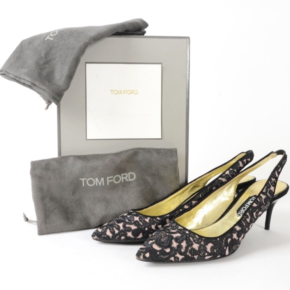 Kitten Heel Tom Ford Crystal Slingback S/S 1998 Gucci By Tom Ford